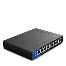 Load image into Gallery viewer, Linksys LGS108P 8-Port PoE+ Switch Business Desktop Gigabit Wired Connection Speed Up To 1,000 Mbps 8 Gigabit Ethernet
