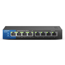 Load image into Gallery viewer, Linksys LGS108P 8-Port PoE+ Switch Business Desktop Gigabit Wired Connection Speed Up To 1,000 Mbps 8 Gigabit Ethernet
