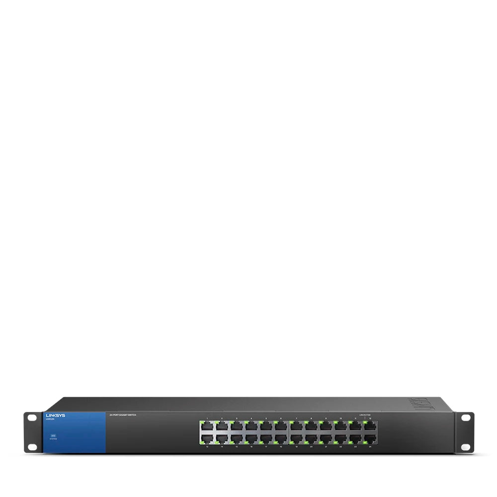 LINKSYS LGS124P With 16-Port PoE+ Switch Business Desktop Gigabit Wired Connection Speed Up To 1,000 Mbps 24 Gigabit Ethernet