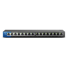 Afbeelding in Gallery-weergave laden, LINKSYS LGS116 16-Port Business Desktop Gigabit Switch Wired Connection Speed Up To 1000 Mbps 16 Gigabit Ethernet Auto-Sensing
