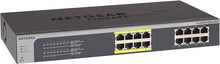 Load image into Gallery viewer, Netgear JGS516PE ProSafe Plus Ethernet Switch 16 Ports 8xPOE 8xRJ-45 10/100/1000Base-T Desktop
