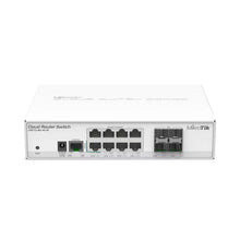 Cargar imagen en el visor de la galería, MikroTik CRS112-8G-4S-IN Router Switch 8 Puertos Gigabit RouterOS 4xSFP Postes 
