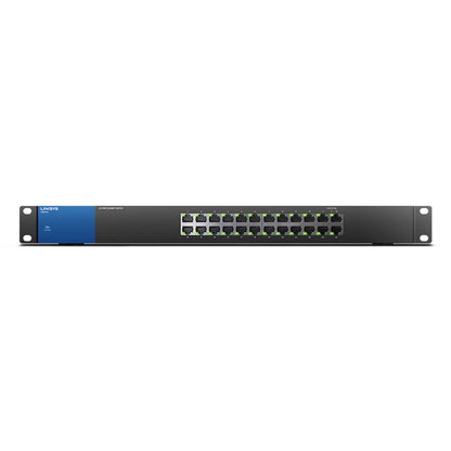 LINKSYS LGS124P With 16-Port PoE+ Switch Business Desktop Gigabit Wired Connection Speed Up To 1,000 Mbps 24 Gigabit Ethernet