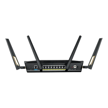 Cargar imagen en el visor de la galería, ASUS RT-AX88U Router Gaming Wi-Fi 6 802.11ax 4x4 Hasta 6000Mbps AX6000 MU-MIMO &amp;OFDMA 2.4GHz/5GHz WiFi 4 Antenas+8 Lan 1000Mbps
