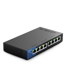 将图片加载到图库查看器，LINKSYS LGS108 8-Port Business Desktop Gigabit Switch Wired Connection Speed Up To 1000Mbps 8 Gigabit Ethernet Auto-Sensing
