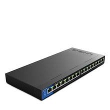 Load image into Gallery viewer, LINKSYS LGS116P 16-Port PoE+ Switch Business Desktop Gigabit Wired Connection Speed Up To 1,000 Mbps 16 Gigabit Ethernet
