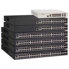 Afbeelding in Gallery-weergave laden, RUCKUS ICX7150-24P-4X1G PoE Switch 24x10/100/1000 Mbps RJ45 PoE+Ports 370W PoE Budget 4x1 GbE Uplink/Stacking SFP/SFP+
