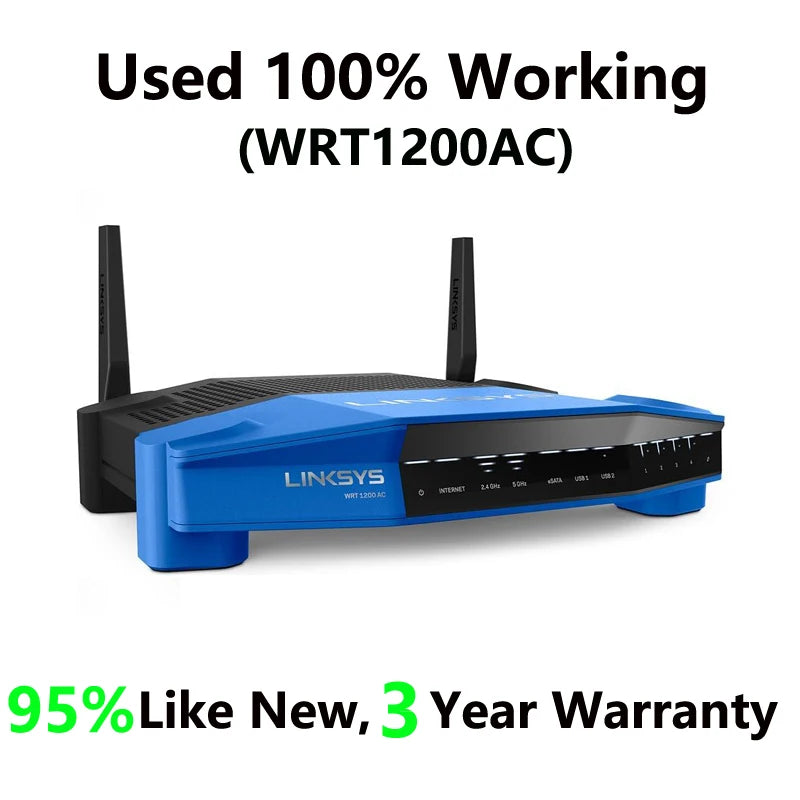 LINKSYS WRT1200AC, WRT1900AC, WRT1900ACS, WRT32X, WRT3200ACM Wi-Fi Router Dual-Band+ Ultra-Fast Smart  802.11AC