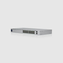 Load image into Gallery viewer, UBIQUITI USW-24-POE 24 PoE Port Switch Layer 2 PoE Switch With Fanless Cooling System 2x1G SFP Ports 95W Total PoE Availability
