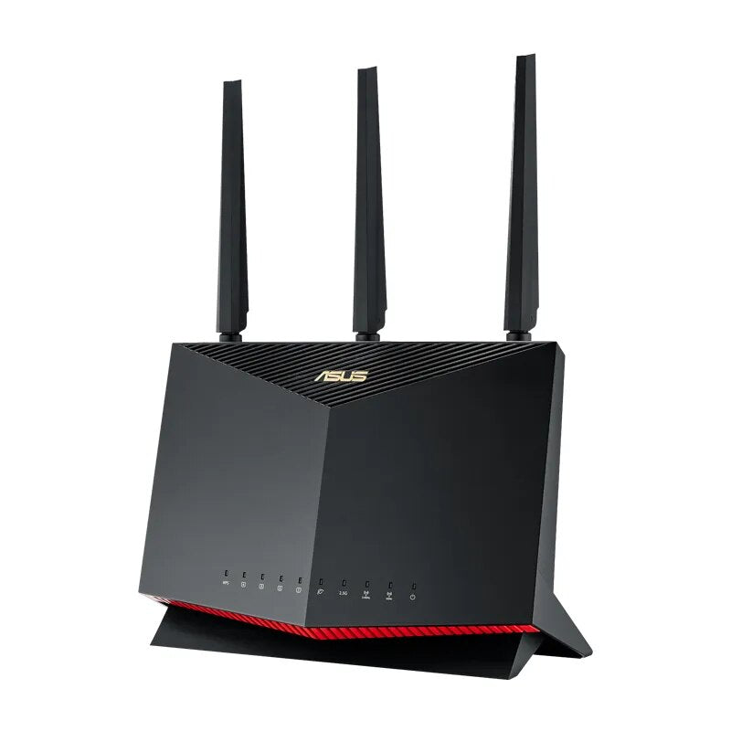 Игровой маршрутизатор ASUS RT-AX86U PRO Wi-Fi 6, совместимый с PS5 AX5700, 5700 Мбит/с, двухдиапазонный 802.11ax, площадь до 2500 кв. футов, 35+ устройств, качество обслуживания VPN для игр