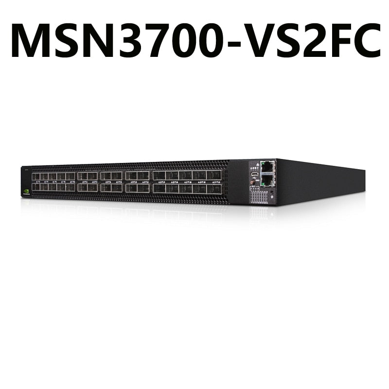 NVIDIA Mellanox MSN3700-VS2FC Spectrum-2 200GbE 1U Conmutador Ethernet abierto Sistema Cumulus Linux 32 x 200GbE QSFP56 