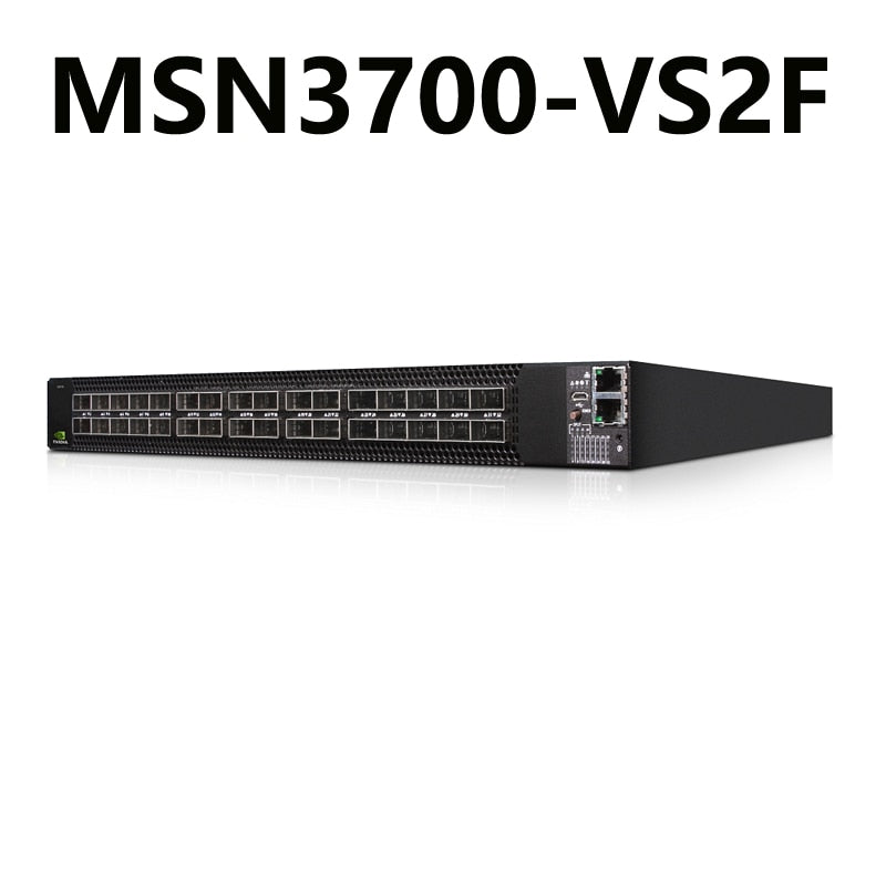 NVIDIA Mellanox MSN3700-VS2F Spectrum-2 200GbE 1U Open Ethernet Switch Onyx System 32x200GbE QSFP56