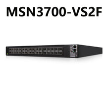Kép betöltése a galériamegjelenítőbe: NVIDIA Mellanox MSN3700-VS2F Spectrum-2 200GbE 1U Open Ethernet Switch Onyx System 32x200GbE QSFP56
