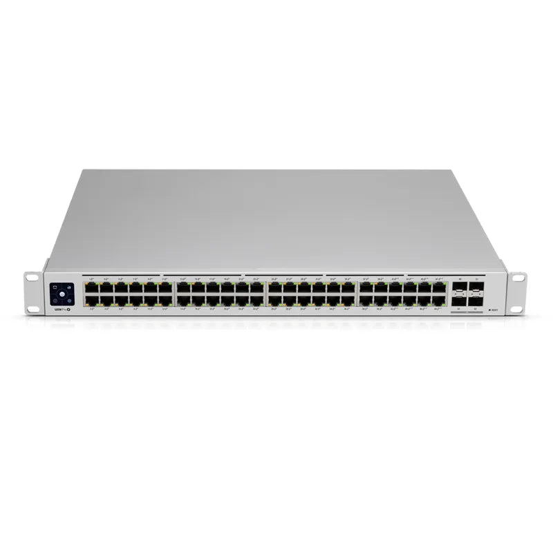 UBIQUITI USW-Pro-48-PoE Layer 3 Switch Pro 48 Port PoE (40 x GbE PoE+, 8 x GbE, PoE++) 600W, 4x10G SFP+ ports, 176 Gbps Capacity