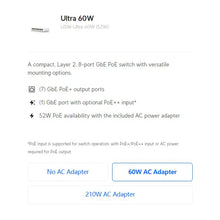 Load image into Gallery viewer, UBIQUITI Ultra USW-Ultra (42W), USW-Ultra-60W (52W), USW-Ultra-210W (202W), Layer 2, 8-Port GbE PoE Switch PoE+/PoE++
