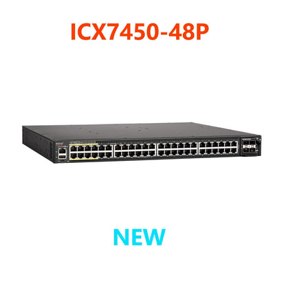 RUCKUS BROCADE ICX7450-48P Switches Layer 3 Mid-Range Access 48 Ports 1G PoE Switch L3 Routing 48x10/100/1000Mbps BGP OSPF