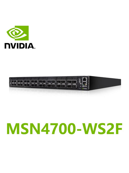 NVIDIA Mellanox MSN4700-WS2F Spectrum-3 400GbE 1U Open Ethernet Switch Onyx System 32x400GbE QSFPDD