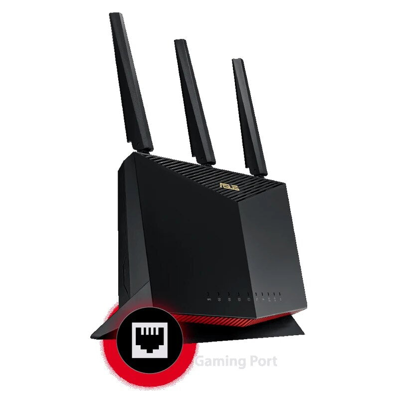 ASUS RT-AX86U PRO WiFi 6 Gaming Router PS5 Compatible AX5700 5700Mbps Dual Band 802.11ax,up 2500sq ft,35+ Devices Game VPN QoS