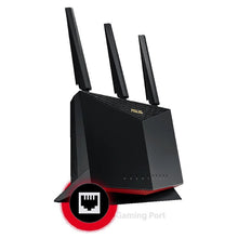 Carica l&#39;immagine nel visualizzatore di Gallery, ASUS RT-AX86U PRO WiFi 6 Gaming Router PS5 Compatible AX5700 5700Mbps Dual Band 802.11ax,up 2500sq ft,35+ Devices Game VPN QoS
