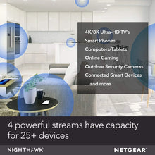 Afbeelding in Gallery-weergave laden, NETGEAR MK62 2-Pack Nighthawk Dual-band AX1800 MU-MIMO 1.8Gbps 1 Router+1 Satellite WiFi 6 Mesh Router, WiFi Coverage 3,000sq.ft
