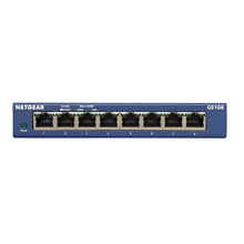 Load image into Gallery viewer, NETGEAR GS108 Gigabit Switch 8-Port 10/100/1000 Gigabit Ethernet, Bandwidth 16 Gbps, Unmanaged Desktop Switch
