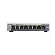 Kép betöltése a galériamegjelenítőbe: NETGEAR GS108E ProSafe 8-Port Gigabit Ethernet Smart Managed Plus Switches Series, VLAN, QoS, IGMP
