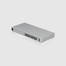 Load image into Gallery viewer, UBIQUITI USW-24-POE 24 PoE Port Switch Layer 2 PoE Switch With Fanless Cooling System 2x1G SFP Ports 95W Total PoE Availability
