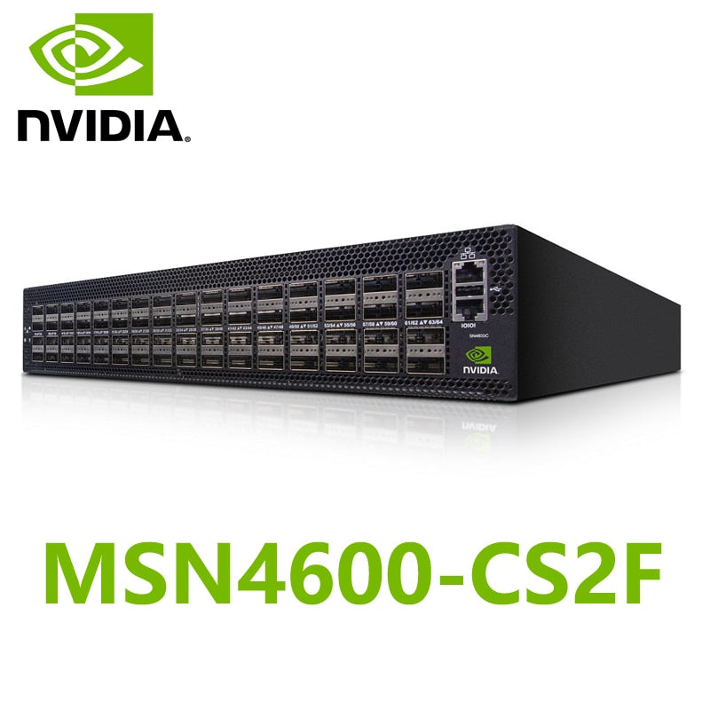 NVIDIA Mellanox MSN4600-CS2F Spectrum-3 100GbE 2U Open Ethernet Switch Onyx System 64x200GbE QSFP28