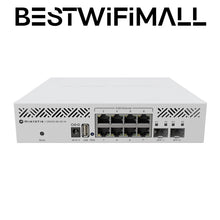 Carica l&#39;immagine nel visualizzatore di Gallery, MikroTik CRS310-8G+2S+IN Switch 2.5/10 Gigabit SFP+ Ports, RouterOS V7, Run VLANs, Jumbo Frames, Link Aggregation, ACL Rules
