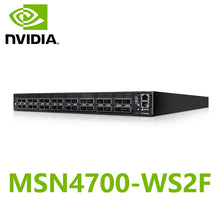 Lade das Bild in den Galerie-Viewer, NVIDIA Mellanox MSN4700-WS2F Spectrum-3 400GbE 1U Open Ethernet Switch Onyx System 32x400GbE QSFPDD
