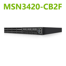将图片加载到图库查看器，NVIDIA Mellanox MSN3420-CB2F Spectrum-2 25GbE/100GbE 1U Open Ethernet Switch Onyx System 48x25GbE and 12x100GbE QSFP28 and SFP28
