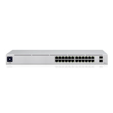 Lataa kuva Galleria-katseluun, UBIQUITI USW-24 24-Port Layer 2 Switch (24 x GbE, 2x1G SFP ports, 52 Gbps Switching Capacity, a silent, fanless cooling system
