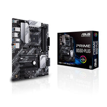 Carregar imagem no visualizador da galeria, ASUS PRIME B550-PLUS AMD B550 (Ryzen AM4) ATX motherboard with dual M.2, PCIe 4.0, 1 Gb Ethernet, DisplayPort/HDMI, SATA 6 Gbps
