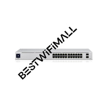 Load image into Gallery viewer, UBIQUITI USW-24-POE 24 PoE Port Switch Layer 2 PoE Switch With Fanless Cooling System 2x1G SFP Ports 95W Total PoE Availability
