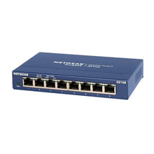 Load image into Gallery viewer, NETGEAR GS108 Gigabit Switch 8-Port 10/100/1000 Gigabit Ethernet, Bandwidth 16 Gbps, Unmanaged Desktop Switch
