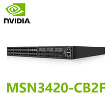 Charger l&#39;image dans la galerie, NVIDIA Mellanox MSN3420-CB2F Spectrum-2 25GbE/100GbE 1U Open Ethernet Switch Onyx System 48x25GbE and 12x100GbE QSFP28 and SFP28
