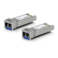 Load image into Gallery viewer, UBIQUITI UF-SM-10G SFP+ Modules and Cabling For 10KM, 10 Gbps, UFiber Modules And LC Single-Mode Fiber Cabling 2 Packs
