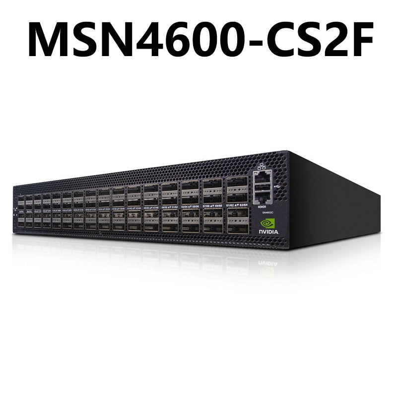 NVIDIA Mellanox MSN4600-CS2F Spectrum-3 100GbE 2U Open Ethernet Switch Onyx System 64x200GbE QSFP28