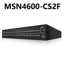 Carica l&#39;immagine nel visualizzatore di Gallery, NVIDIA Mellanox MSN4600-CS2F Spectrum-3 100GbE 2U Open Ethernet Switch Onyx System 64x200GbE QSFP28
