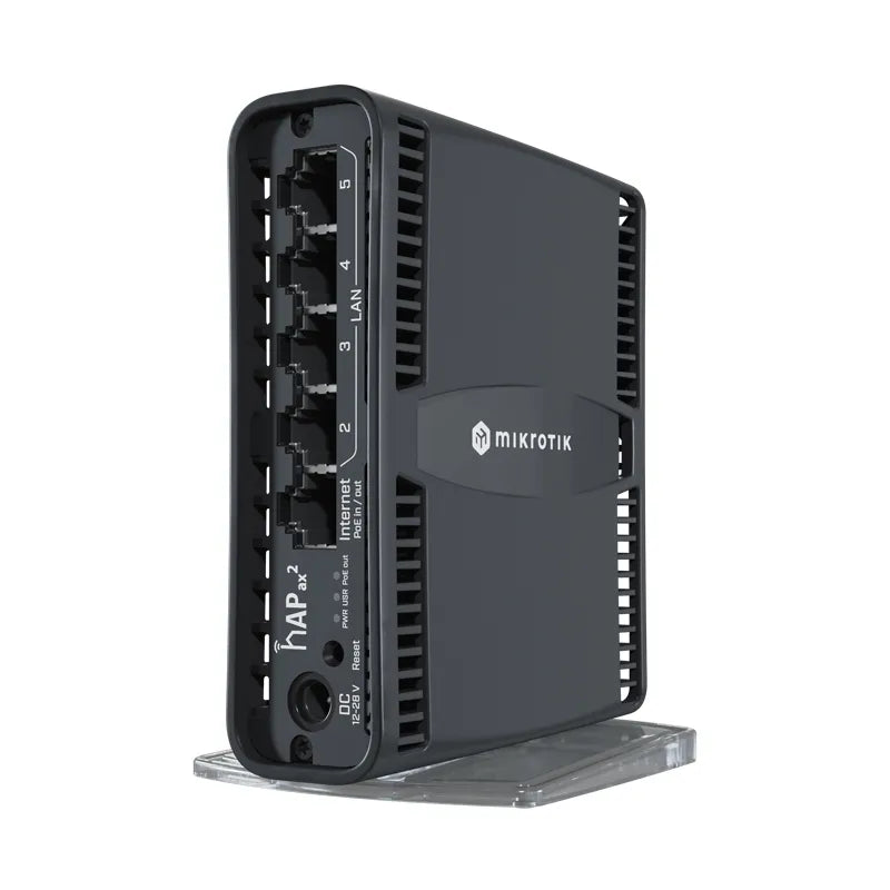 MikroTik C52iG-5HaxD2HaxD-TC AX1800 1,8 Гбит/с Wi-Fi 6 Маршрутизатор hAP ax², вход PoE и выход PoE 802.11ax WPA3 5 портов Ethernet 10/100/1000 