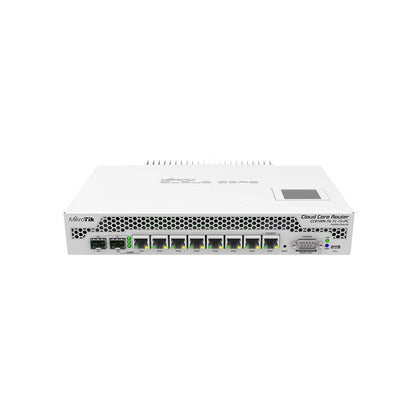 MikroTik CCR1009-7G-1C-1S+PC Router 7xGigabit Ports 1xCombo Port (SFP Or Gigabit Ethernet) 1xSFP+Cage 9 Cores 1GHz CPU 2GB RAM