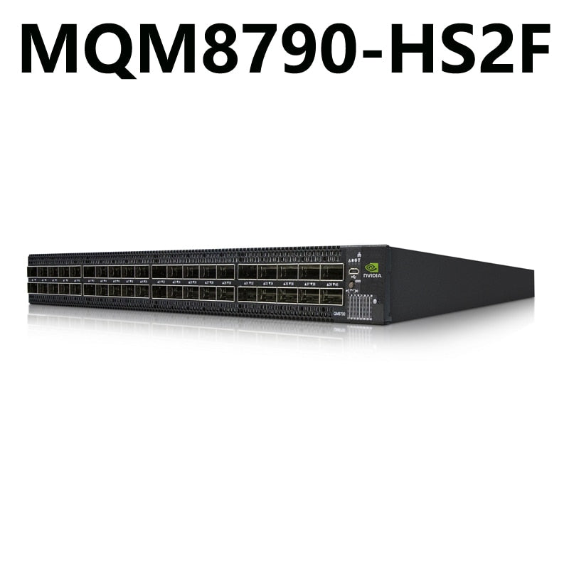 Conmutador NVIDIA Mellanox MQM8790-HS2F Quantum HDR InfiniBand 40xHDR Puertos de 200 Gb/s en conmutador 1U Rendimiento del conmutador agregado de 16 Tb/s 