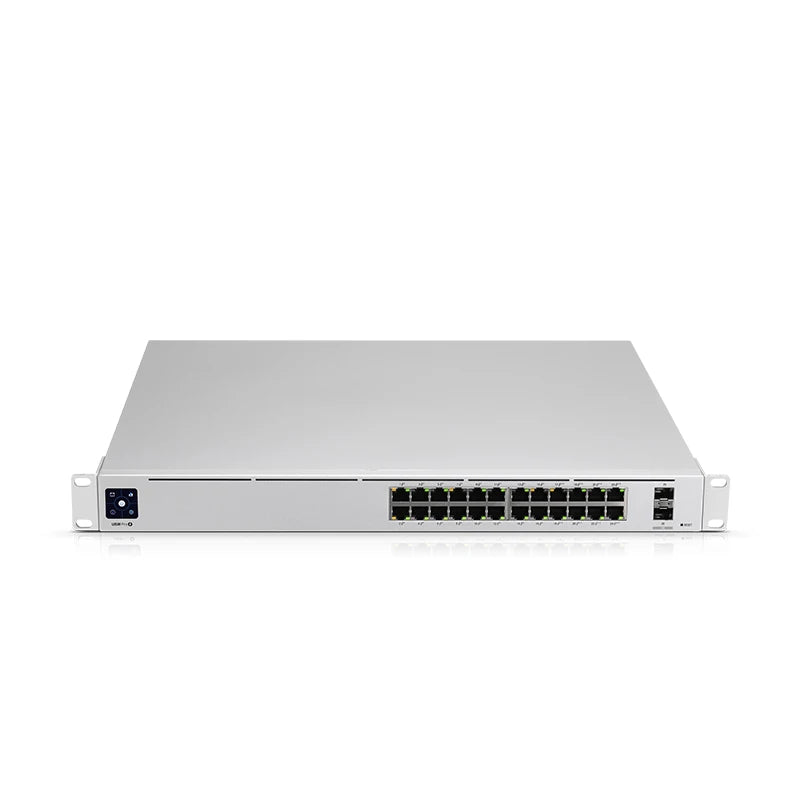 UBIQUITI USW-Pro-24-POE 24 Port PoE Layer 3 Switch Pro (16 x GbE PoE+, 8 x GbE, PoE++) 400W, 2x10G SFP+ ports, 88 Gbps Capacity