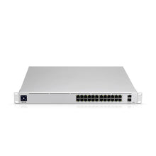 Indlæs billede til gallerivisning UBIQUITI USW-Pro-24-POE 24 Port PoE Layer 3 Switch Pro (16 x GbE PoE+, 8 x GbE, PoE++) 400W, 2x10G SFP+ ports, 88 Gbps Capacity
