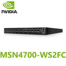 Indlæs billede til gallerivisning NVIDIA Mellanox MSN4700-WS2FC Spectrum-3 400GbE 1U Open Ethernet Switch Cumulus Linux System 32x400GbE QSFPDD
