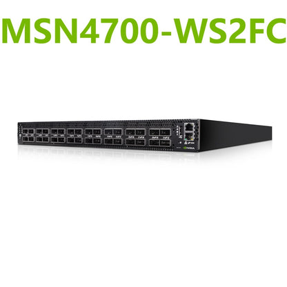 NVIDIA Mellanox MSN4700-WS2FC Spectrum-3 400GbE 1U Open Ethernet Switch Cumulus Linux System 32x400GbE QSFPDD