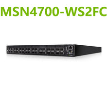 Ladda upp bild till gallerivisning, NVIDIA Mellanox MSN4700-WS2FC Spectrum-3 400GbE 1U Open Ethernet Switch Cumulus Linux System 32x400GbE QSFPDD
