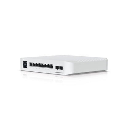 UBIQUITI USW-Pro-8-POE 120W 8 Port PoE Layer 3 Switch Pro 8xGbE PoE+, 6xGbE PoE+ 2xPoE++Ports 2x10G SFP+Ports 56Gbps Capacity