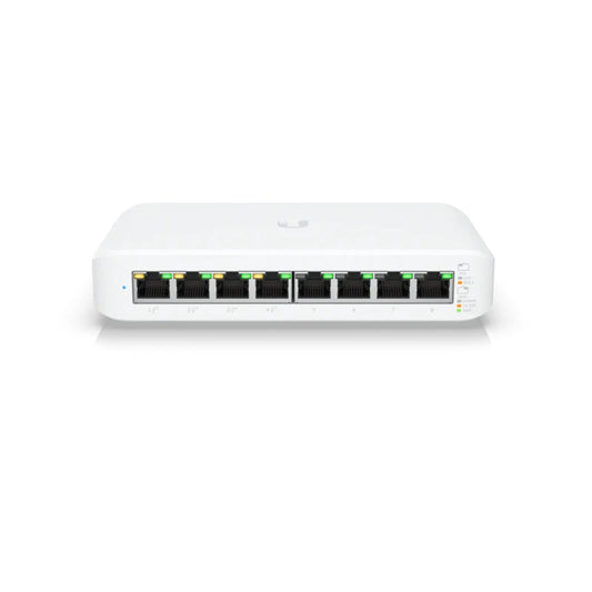 UBIQUITI USW-Lite-8-PoE, 4 Ports PoE Switch, Layer 2 Switch, 4x1GbE PoE+ RJ45 ports, 4x1GbE RJ45 ports, 52W PoE Switch supply