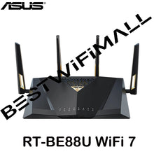 Charger l&#39;image dans la galerie, ASUS RT-BE88U WiFi 7 Router BE7200 7.2Gbps 802.11BE, Dual Band 2.4GHz&amp;5GHz, 1x10G WAN,1x10G SFP+, Support OFDMA AiMesh Wi-Fi 7
